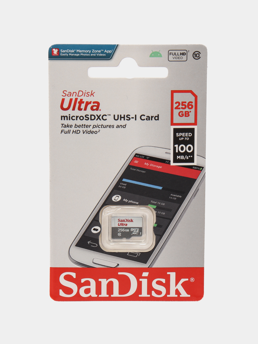 Карта памяти SanDisk Ultra для телефона 16/32/64/128 ГБ купить по низким  ценам в интернет-магазине Uzum (498333)