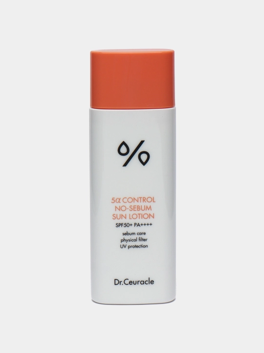 Muammoli teri uchun quyosh kremi Dr.Ceuracle 5 Control No-Sebum Lotion SPF50+