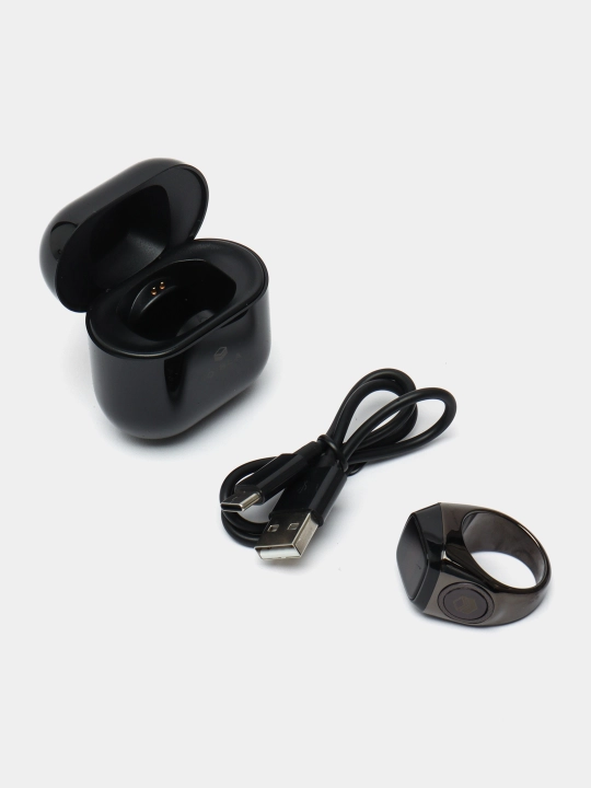 Смарт-кольцо для зикра, электронные четки Zikr Ring Lux + заряжающий кейс в подарок