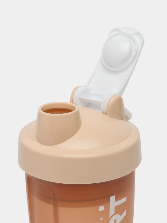 Sport uchun shayker butilka, spiral va protein uchun idishi bilan, 450 ml