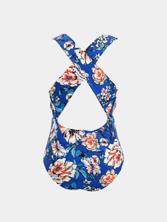 Katta o‘lchamlar uchun yig‘ma ayollar cho‘milish kiyimi, plus size