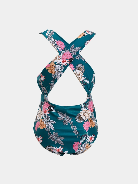 Katta o‘lchamlar uchun yig‘ma ayollar cho‘milish kiyimi, plus size