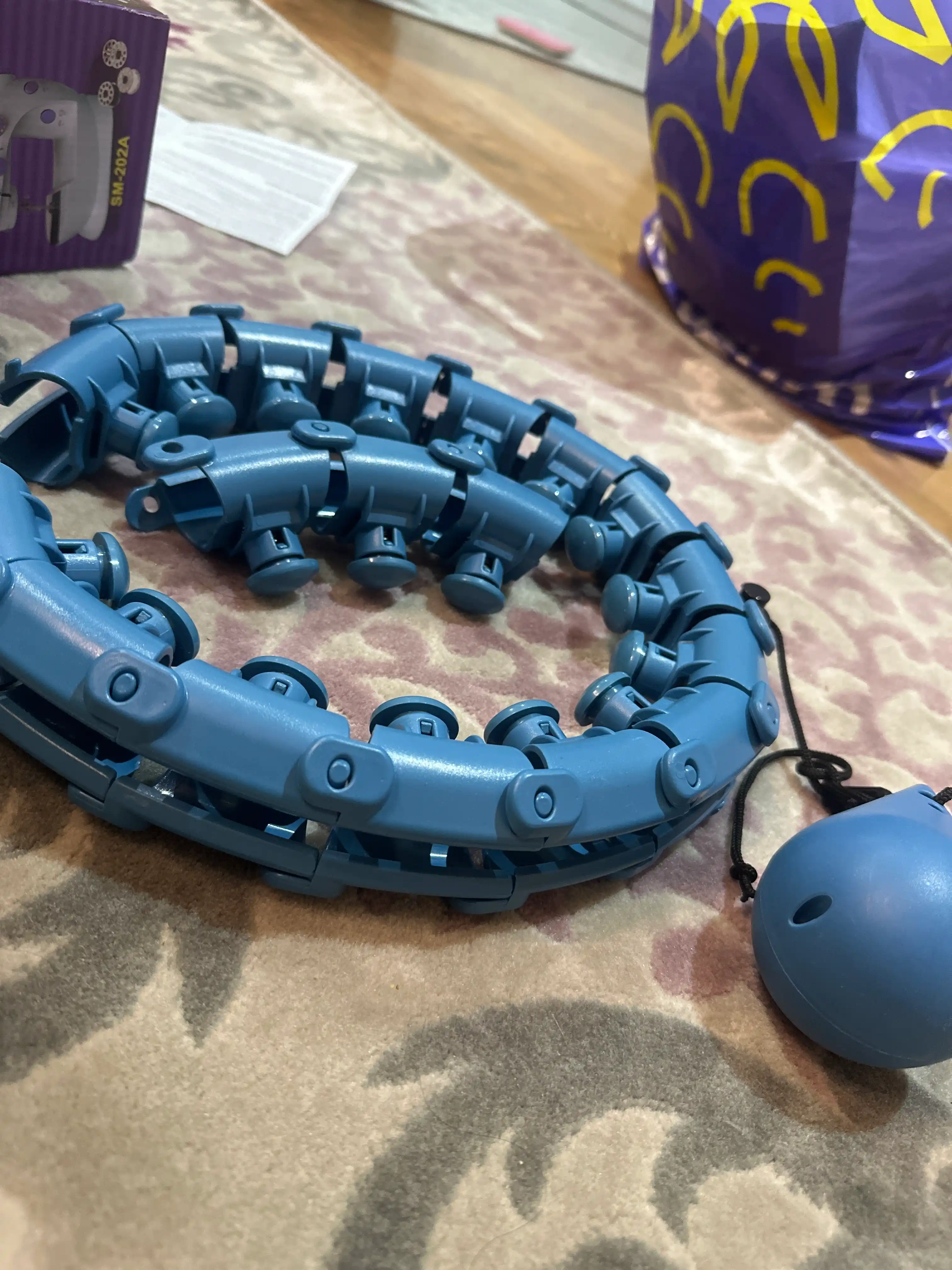 Hula Hoop, fitnes, bel uchun massaj halqasi, 57 sm dan 110 sm gacha