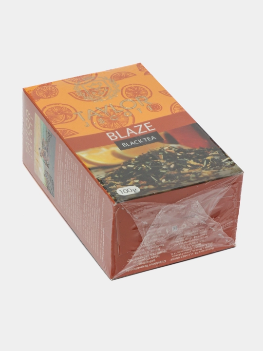 Чай черный Taylor Tea Blaze, со вкусом спелого апельсина, 100 гр