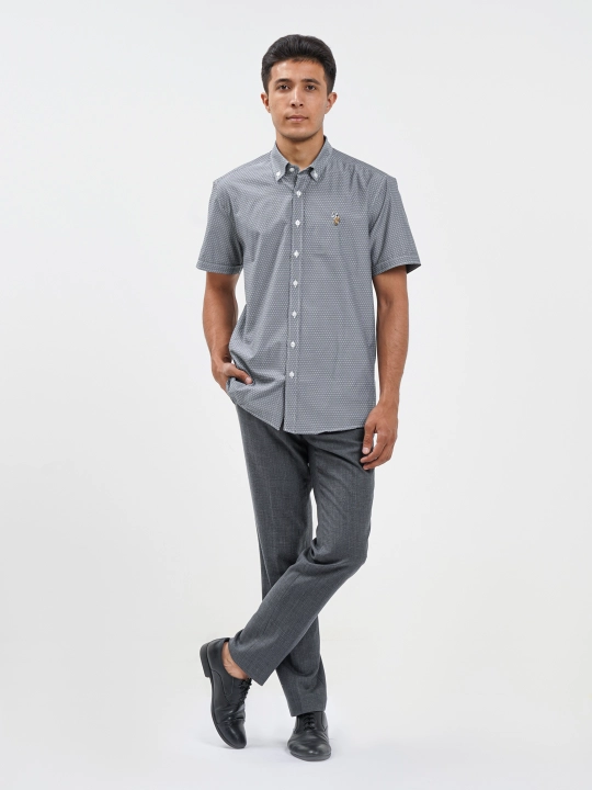 Рубашка мужская U.S. Polo ASSN l Ur1328, хлопок, с коротким рукавом, классическая