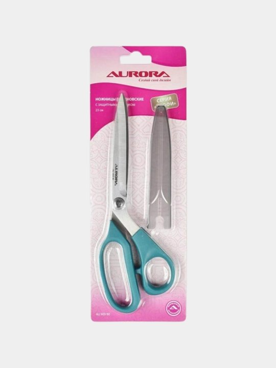 Ножницы с защитным колпачком, портновские, профессиональные, 23 см Aurora - 