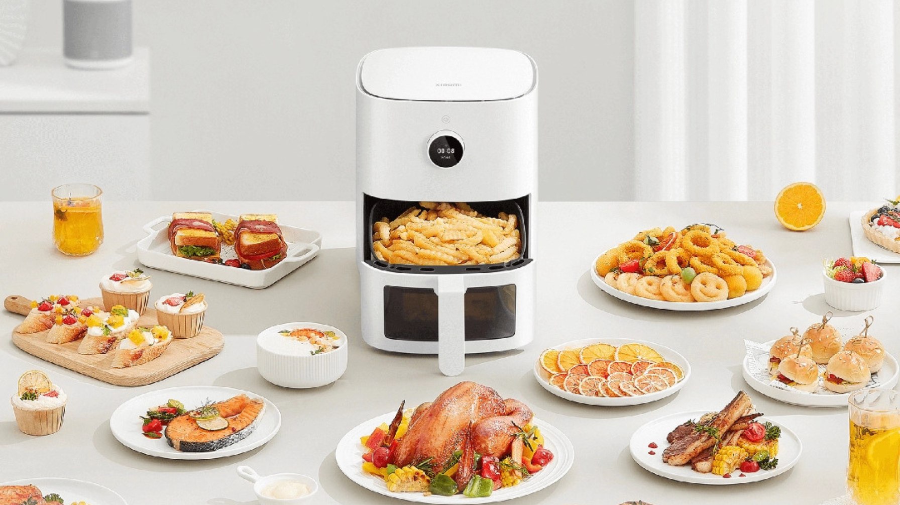 Умный воздушный гриль Xiaomi Mi Smart Air Fryer Pro 4L, Global,  OLED-дисплей купить по низким ценам в интернет-магазине Uzum (653010)