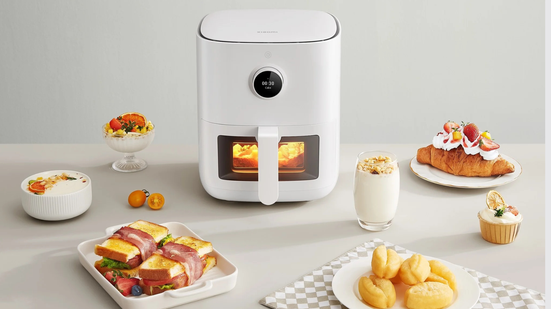 Умный воздушный гриль Xiaomi Mi Smart Air Fryer Pro 4L, Global,  OLED-дисплей купить по низким ценам в интернет-магазине Uzum (653010)