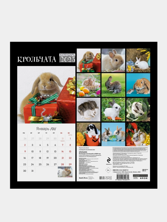 Крольчата. Календарь настенный на 2023 год, 300 * 300