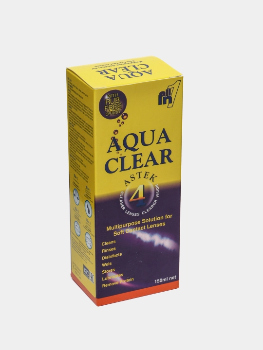 Раствор воды для контактных линз Aqua clear, 150 мл