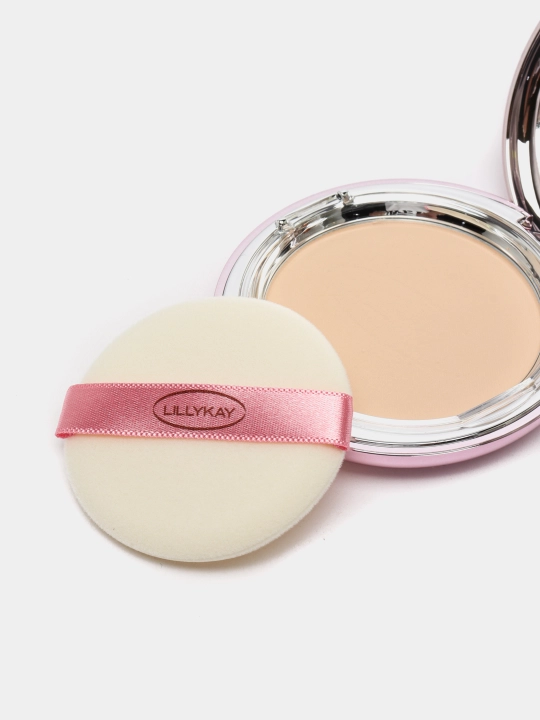 Пудра для лица 1+1, осветляющая пудра Lillykay Brightening Powder Pact SPF30+, Корея