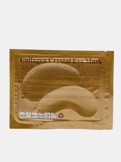 Patchilar ko'z uchun Collagen Crystal Eye Mask gidrogel, kollagen, 2 dona