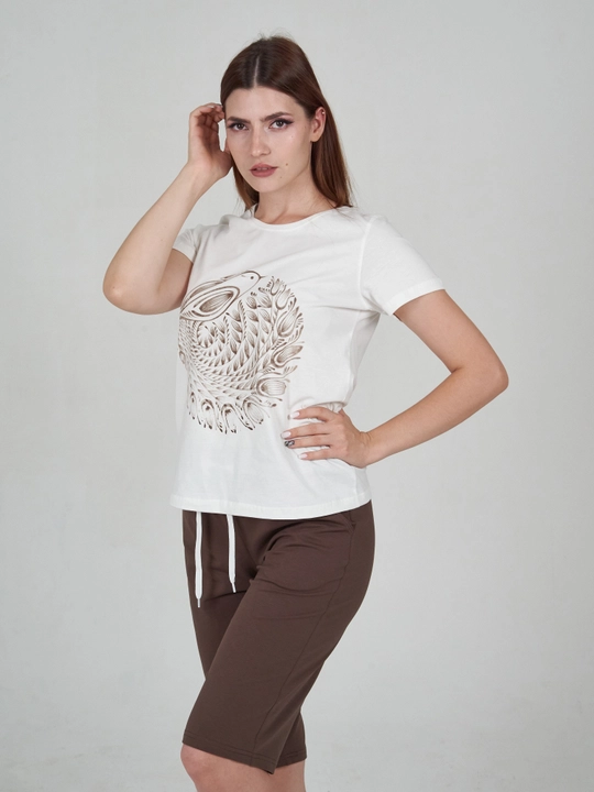 Ayollar uchun dvoyka, pijama, futbolka va shortilar W20-01 Аgata