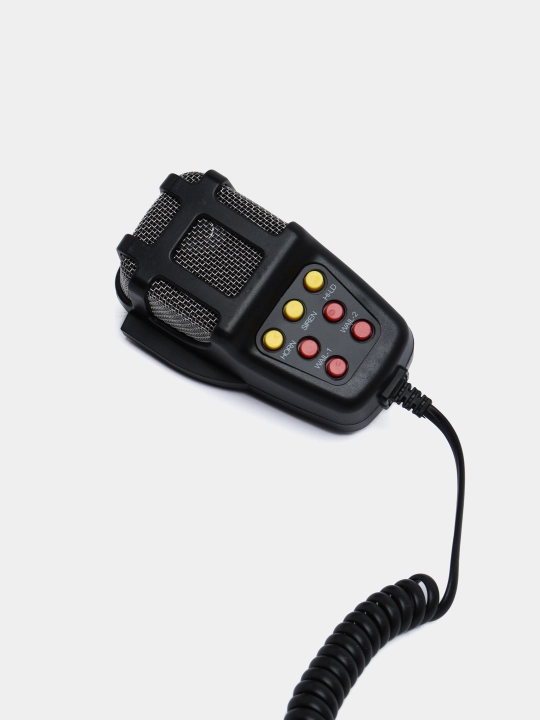Sirena, karnay va mikrofon bilan SGU, 7 xil signal, 12V, 100W, 150 Db