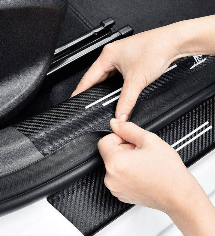 Накладки на пороги автомобиля карбоновые, наклейки защитные Chevrolet ...