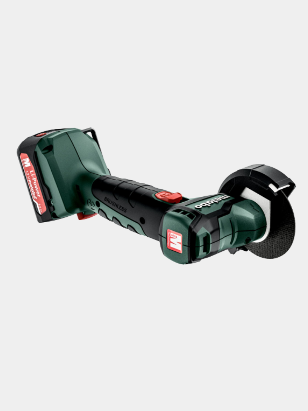 Akkumulyatorli burchak silliqlash mashinasi BSU, bolgarka Metabo Powermaxx CC 12 BL - 