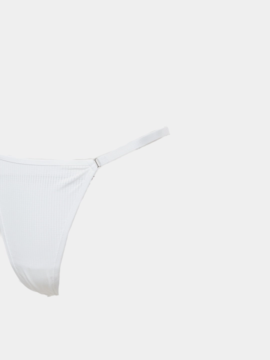 Ayollar ichki kiyim to'plami: dantelli suyaksiz byustgalter va baland belli string, S–XL