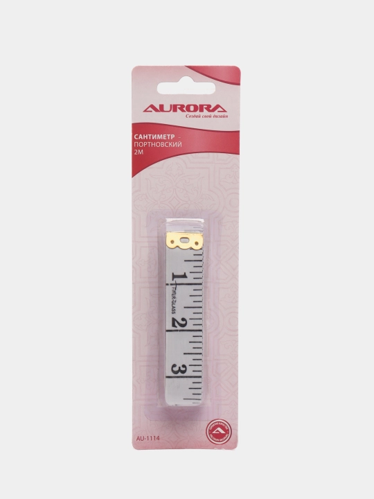 Tikuvchilar santimetri Aurora 2 metr, Art. AU-1114, moslashuvchan plastik - 