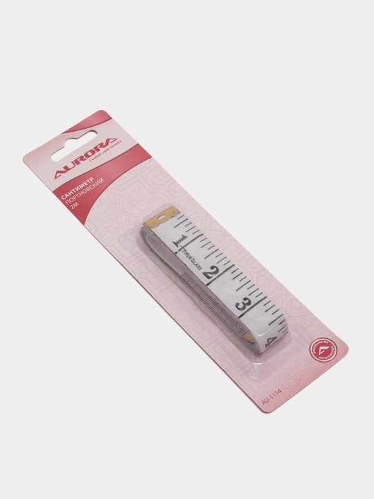 Tikuvchilar santimetri Aurora 2 metr, Art. AU-1114, moslashuvchan plastik