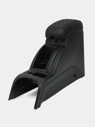 Подлокотник для Chevrolet Cobalt, автоконсоль бар, кобальт черный, серый, эко-кожа — CARBOX-БАРКОБЛ-ЧЕРН