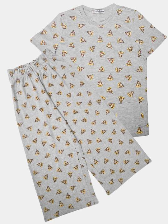 Qizlar va qizaloqlar uchun pijama, keng shim va futbolka