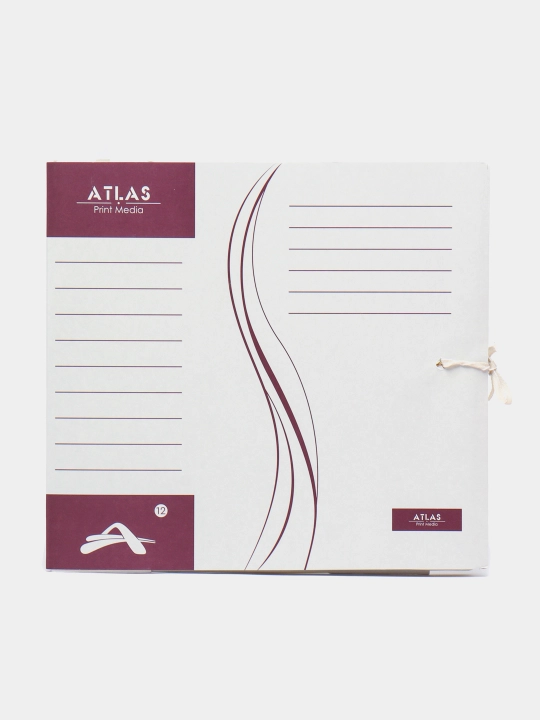 Папка архивная Atlas, с завязкой, А4, 12 см