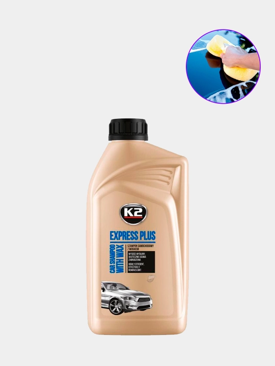 Автошампунь с воском K2 EXPRESS PLUS, 1 л