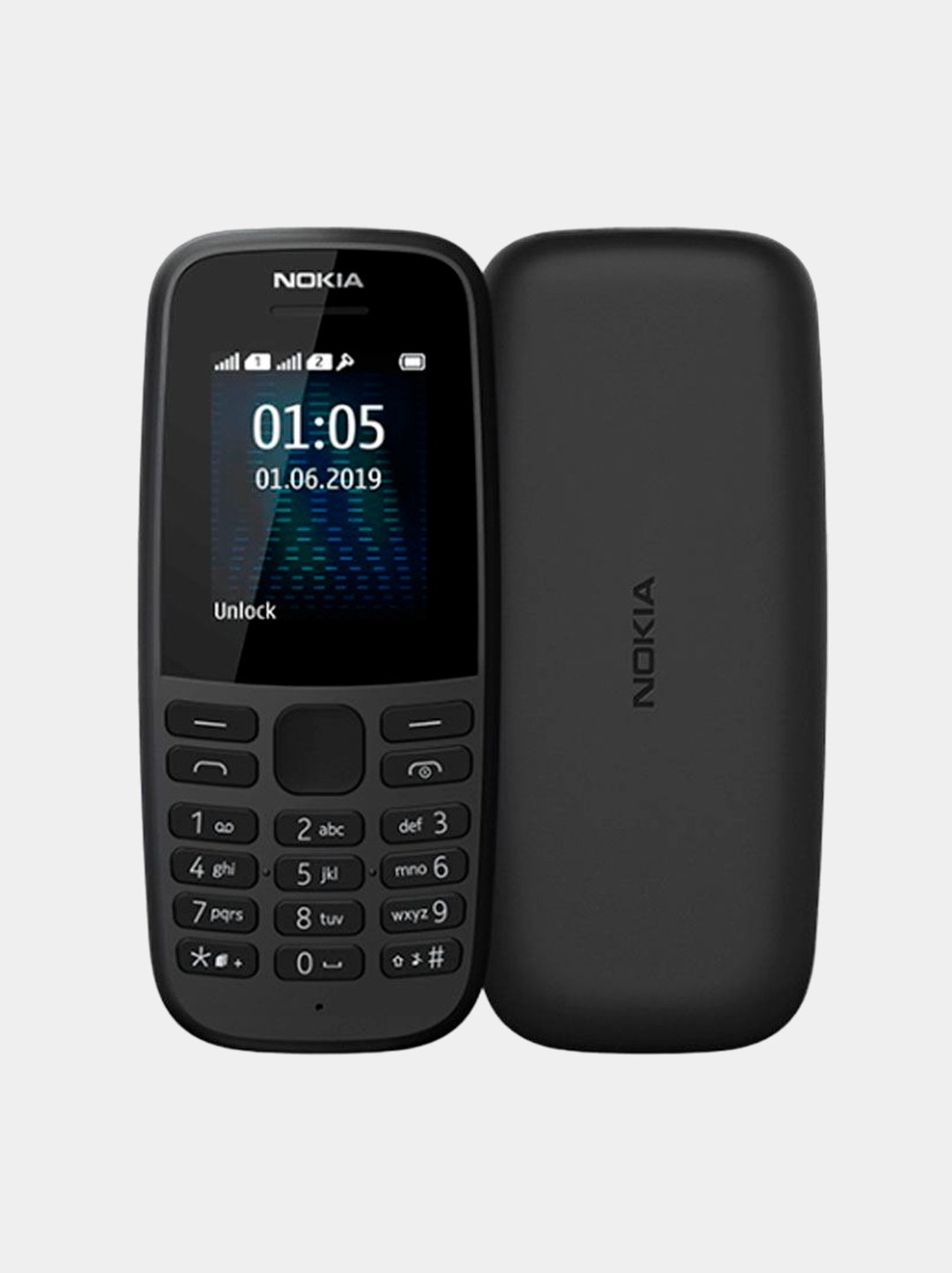 Кнопочный телефон Nokia 105 Dual SIM, FM-radio, фонарь купить по низким  ценам в интернет-магазине Uzum (647813)