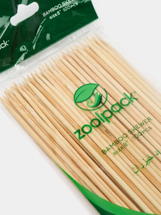 Бамбуковые палочки для еды Zoolpack, одноразовые, 20 см, 100 шт