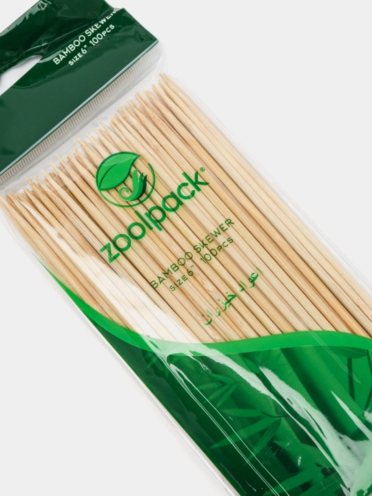 Палочки бамбуковые для еды Zoolpack, одноразовые, 15 см  100 шт, 006