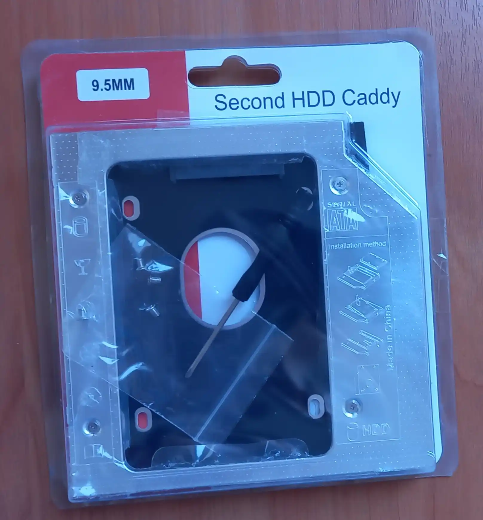 Salazka adapter noutbuk uchun DVD 9,5 mm o'rniga SSD/HDD caddy uchun optibay