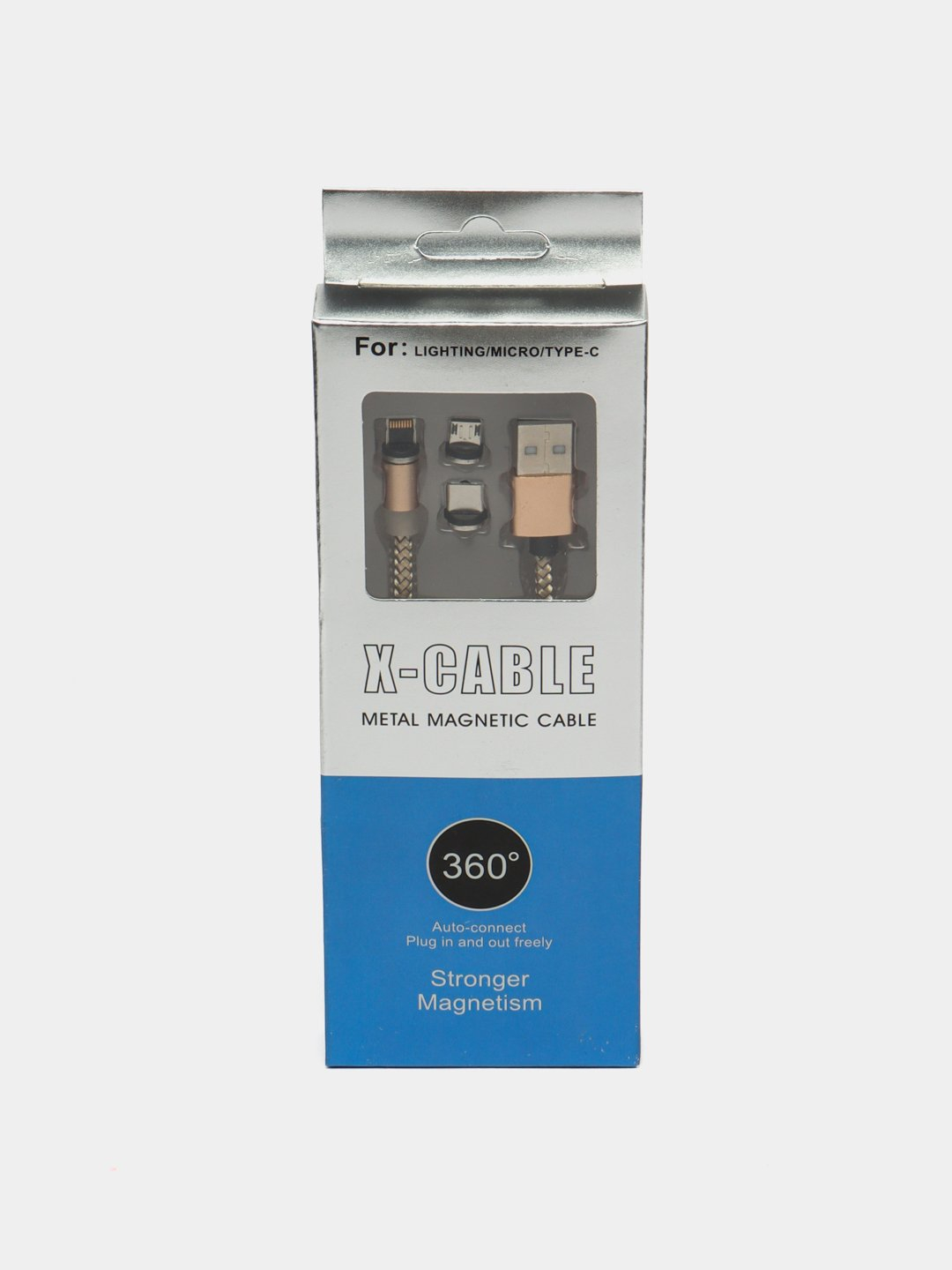 Магнитный кабель "XCable light Metal Cable 360/MicroUSB