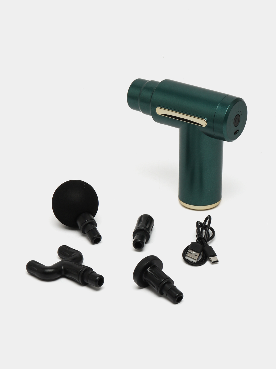 Массажер Massage Gun, 4 насадки