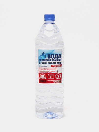 Дистиллированная вода, двойной степени очистки, 1.5 л — ДИСВОДА-ADVO15L