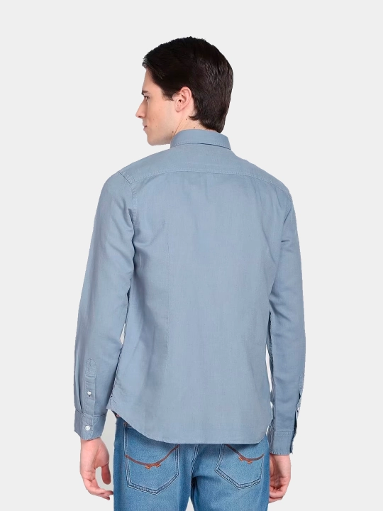 Рубашка мужская Trussardi Jeans l Tr1903, хлопок, с длинным рукавом, классическая