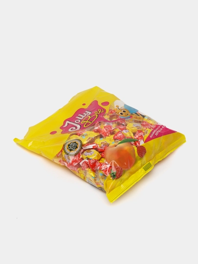 Jeleli konfetlar Jolly Bee shaftoli-malina ta'mli, 500 g
