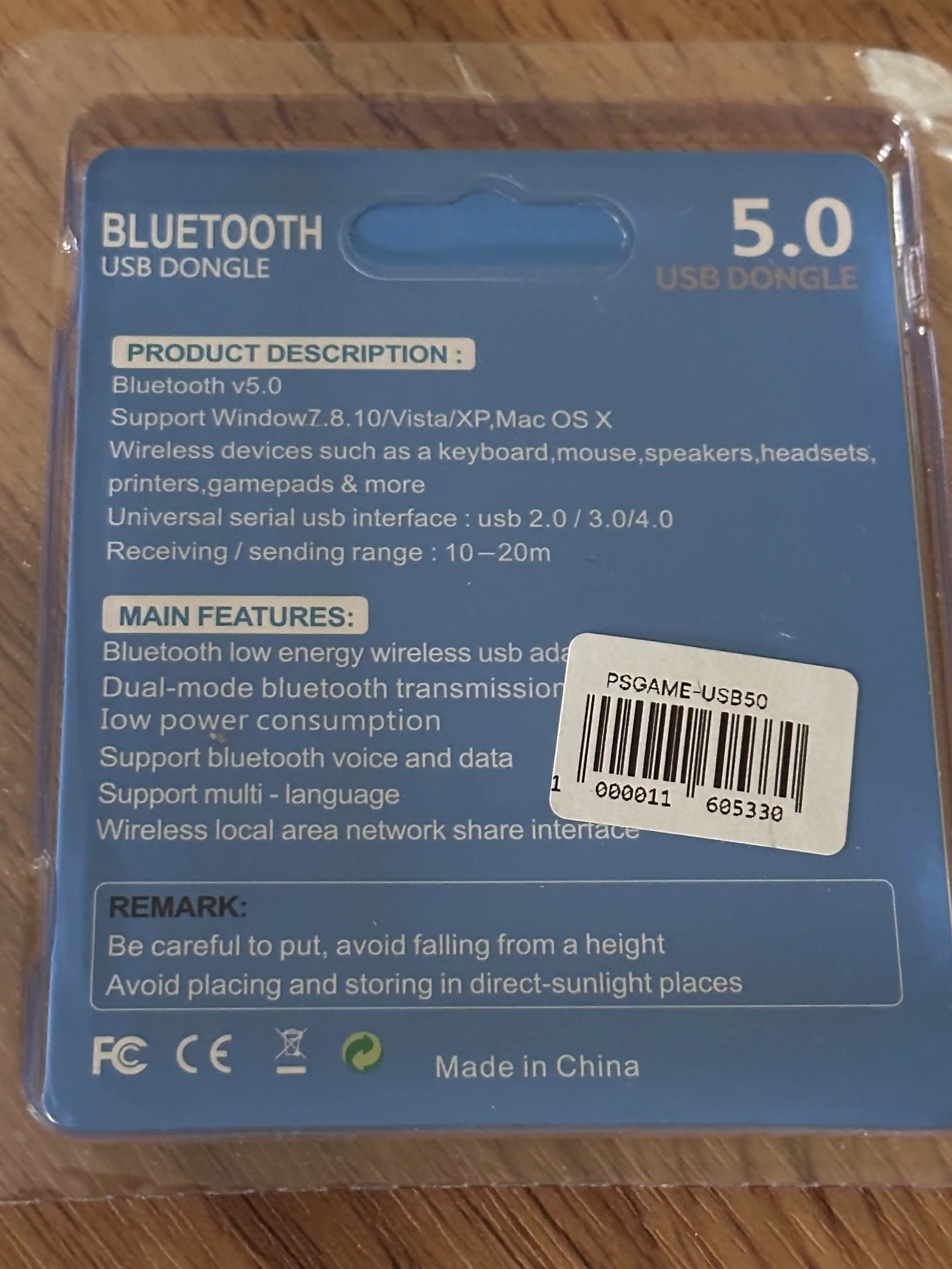 Bluetooth адаптер USB 5.0 для ПК, двусторонняя связь, высокая скорость