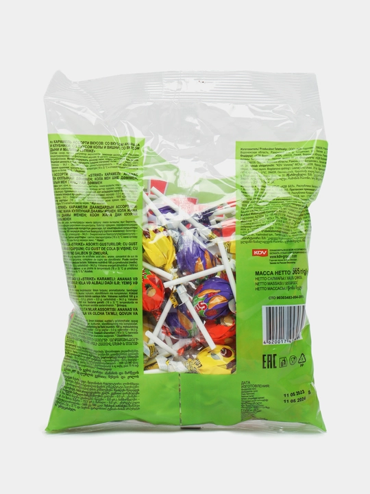 Ikkita tayoq ustidagi karamel Strike ass.packet/50pcs