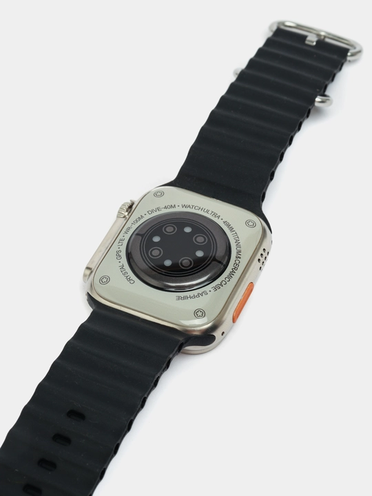 Смарт часы Ultra 8 Pro 49 мм, titanium case, вкомплекте подарок наушники беспроводные