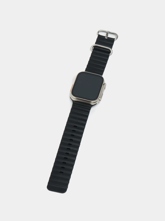 Смарт часы Ultra 8 Pro 49 мм, titanium case, вкомплекте подарок наушники беспроводные