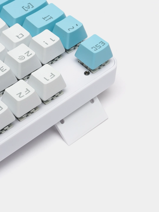 Mexanik klaviatura BAJEAL K100.blue-white, 87 tugma, RGB yoritgichli