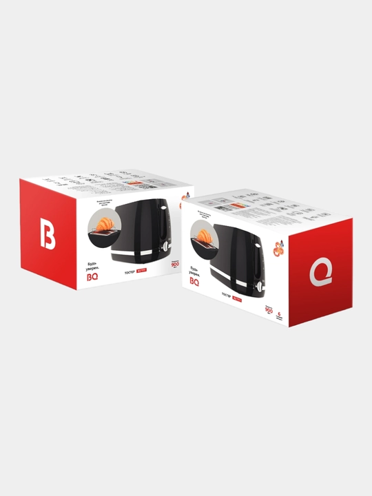 Toster BQ T1711, 900 Vt, isitish va muzdan tushirish bilan, buterbrod va sendvich uchun