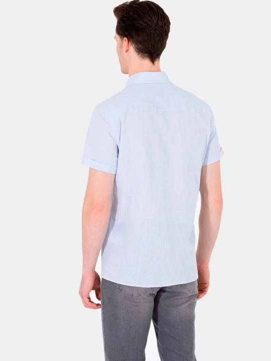 Рубашка мужская U.S. Polo ASSN l Ur1328, хлопок, с коротким рукавом, классическая
