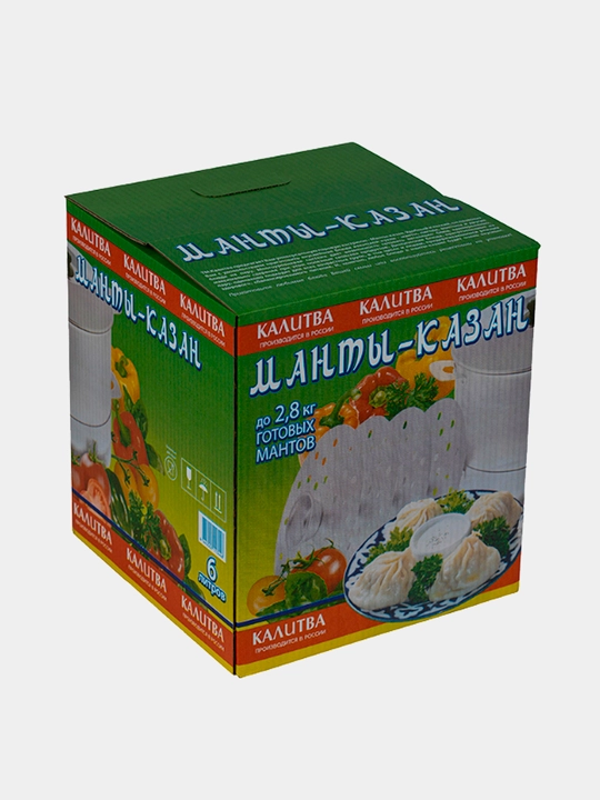 Manti-qozon mantovarka Kalitva, 6 litr, 4 disk