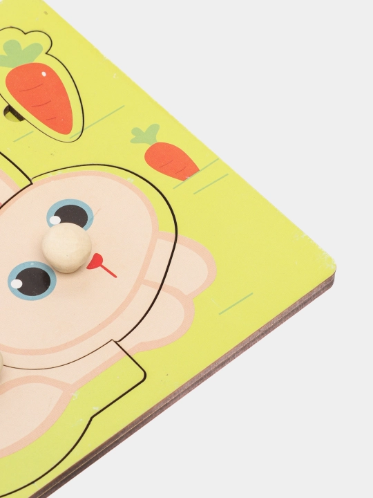 Bolalar uchun tutqichli yog'och 3D jumboq