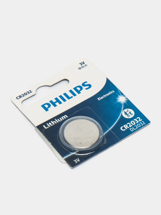 Batareya CR2032 Phillips lityum, 3V, 1 dona
