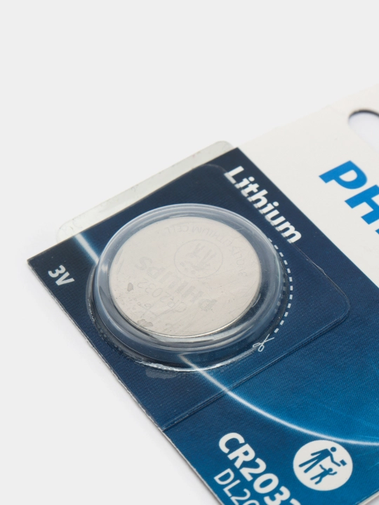 Batareya CR2032 Phillips lityum, 3V, 1 dona