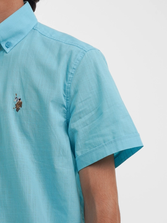 Рубашка мужская U.S. Polo ASSN l Ur1328, хлопок, с коротким рукавом, классическая
