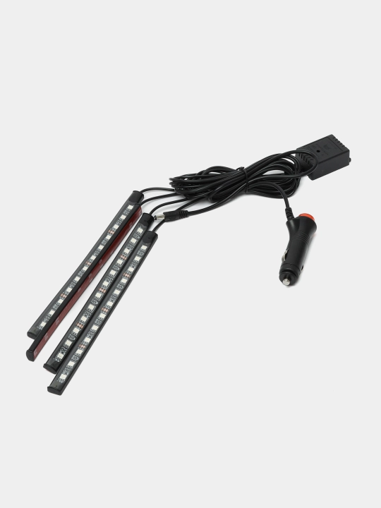 Oyoq bo'shlig'i yoritgichi, avtomobildagi LED RGB, ovoz boshqaruvchisi, 48 LED