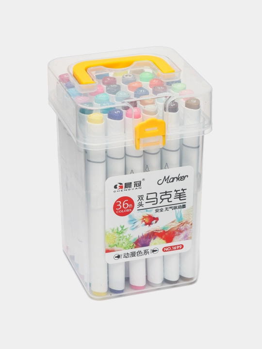 Art markerlar to'plami sketching uchun, 24/36 dona rangli palitralar - 